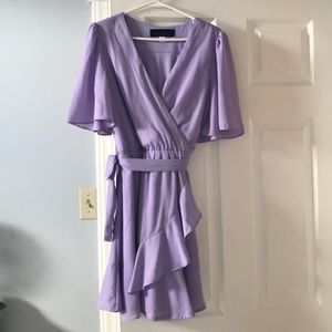 Feminine flowy purple dress from Francesca’s